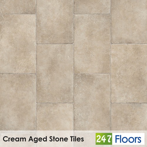 Cream aged stone - stone, effect
