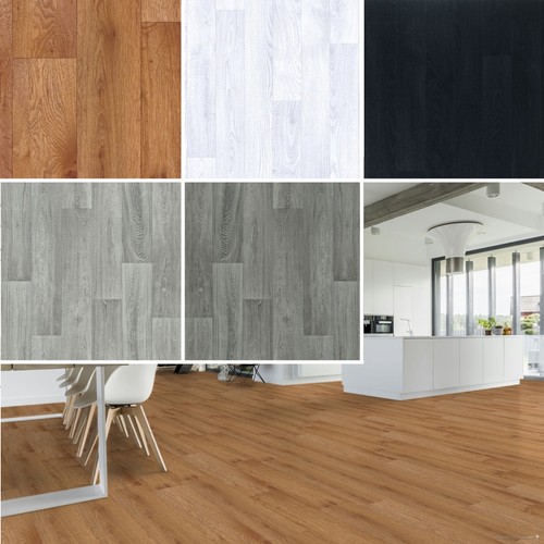 Wood effect cushion floor - effect,
