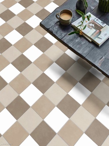 Check tile effect cushioned - tile,