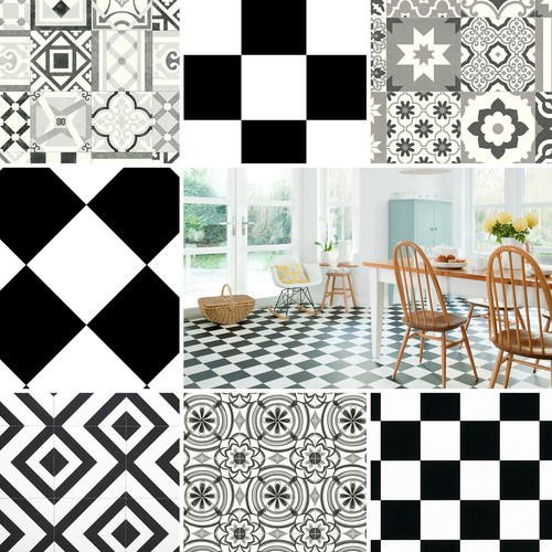 Black white candy vinyl - black,
