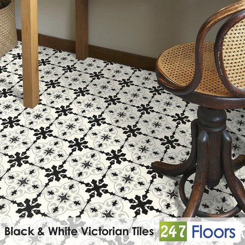 Black white victorian - &,