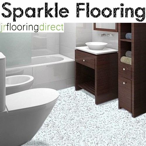 White granite effect - white, sparkly