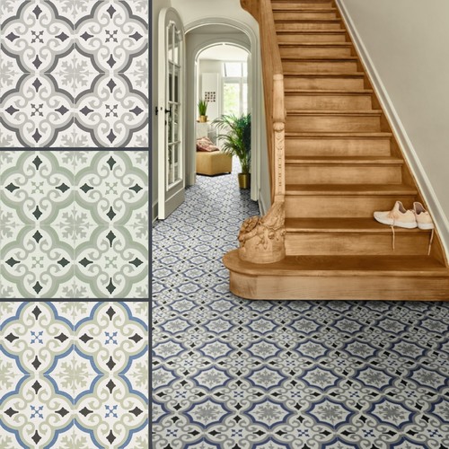 Patterned sheet vinyl flooring - sheet,