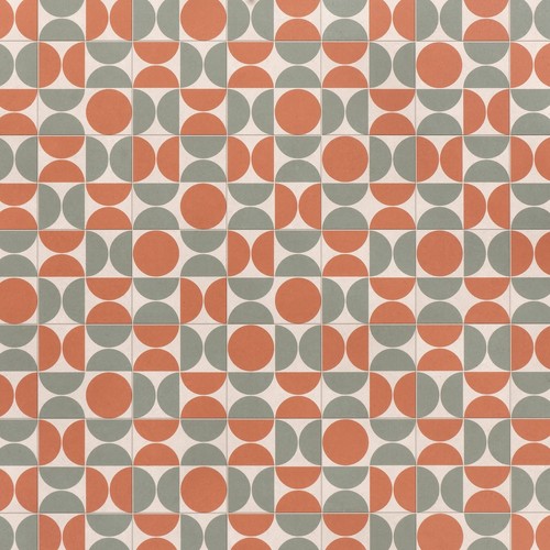 Retro patterned vinyl flooring - retro,